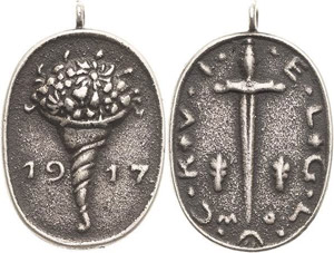 Erster Weltkrieg  Silbergußmedaille 1917 ... 