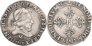 Frankreich Heinrich III. 1574-1589 Franc ... 