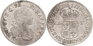 Frankreich Ludwig XV. 1715-1774 20 Sols de ... 