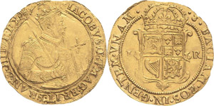Großbritannien James I. 1603-1625 Unite (12 ... 