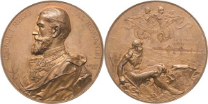 Rumänien Karl I. 1866-1914 Bronzemedaille ... 
