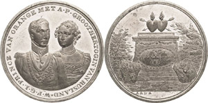 Russland Alexander I. 1801-1825 Zinnmedaille ... 