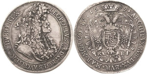 Habsburg Leopold I. 1657-1705 Taler 1691, ... 