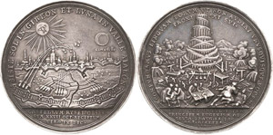 Habsburg Josef I. 1705-1711 Silbermedaille ... 