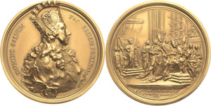Habsburg Josef II. 1764-1790 Goldmedaille ... 