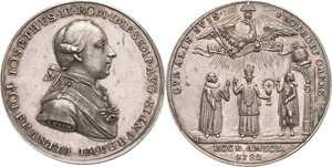 Habsburg Josef II. 1764-1790 Silbermedaille ... 