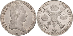 Habsburg Franz II.(I.) 1792-1806 Taler 1796, ... 