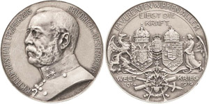 Medaillen  Silbermedaille 1916 (F. König) ... 