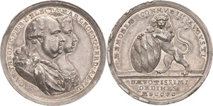 Bayern Karl Theodor 1777-1799 Silbermedaille ... 