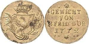 Brandenburg-Preußen-Gewichte Friedrich II., ... 
