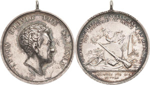 Dresden  Silbermedaille 1829 (C. R. Krüger) ... 