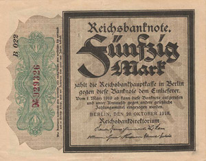 Deutsches Reich bis 1945 Geldscheine aus der ... 