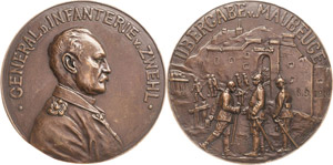 Erster Weltkrieg  Bronzegußmedaille 1914 ... 