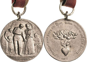 Erster Weltkrieg  Silbermedaille 1916 (B.H. ... 