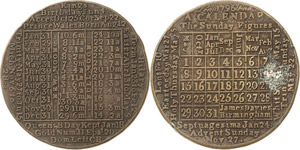 Kalendermedaillen  Bronzemedaille 1796. ... 