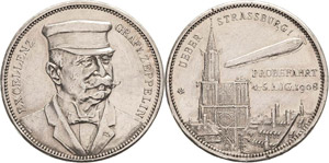 Luft- und Raumfahrt  Silbermedaille 1908 ... 