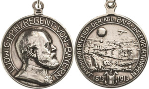 Luft- und Raumfahrt  Silbermedaille 1913 ... 