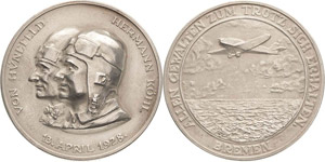 Luft- und Raumfahrt  Silbermedaille 1928. ... 