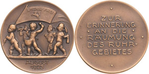 Weimarer Republik  Bronzemedaille 1925 (M. & ... 