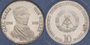 Gedenkmünzen Polierte Platte  20 Mark 1976. ... 
