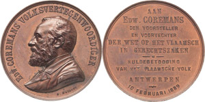 Belgien-Medaillen  Bronzemedaille 1889 ... 