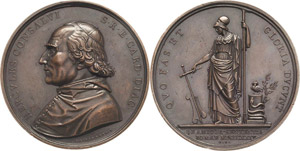Italien-Medaillen  Bronzemedaille 1824 ... 