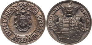 Ungarn Medaillen  Eisengußmedaille 1896 ... 