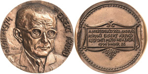 Ungarn Medaillen  Bronzegußmedaille 1996 ... 