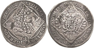 Habsburg Leopold I. 1657-1705 1/4 Taler ... 