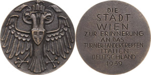 Medaillen  Bronzegußmedaille 1939 ... 