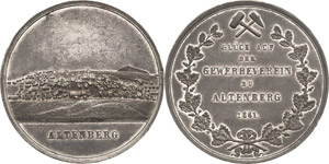Altenberg  Zinnmedaille 1861. Prämie des ... 