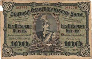 Geldscheine der deutschen Kolonien ... 
