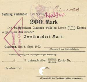 Städte und Gemeinden nach 1914 Glauchau ... 