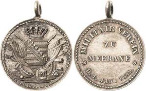 Militärvereine Meerane (Sa.) Silbermedaille ... 
