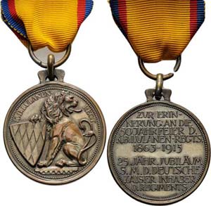 Regimente Bamberg Bronzemedaille 1913 (C. ... 