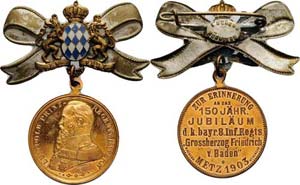 Regimente Bayern Bronzemedaille 1903 (E. ... 