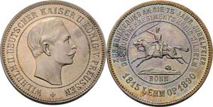 Regimente Bonn Silbermedaille 1890. ... 