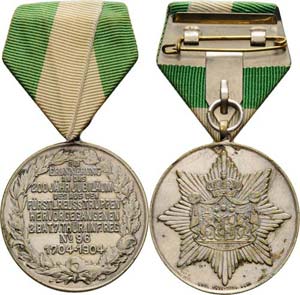 Regimente Gera Versilberte Bronzemedaille ... 