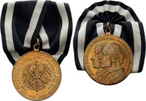 Regimente Krefeld Bronzemedaille 1913 ... 
