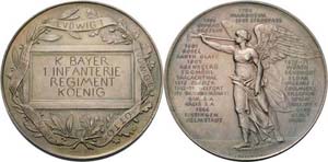 Regimente München Silbermedaille 1902 (A. ... 
