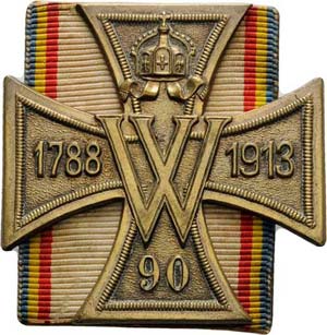 Regimente Rostock Ehrenkreuz aus Weißmetall ... 