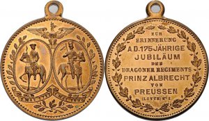 Regimente Tilsit Bronzemedaille 1892. ... 