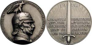 Erster Weltkrieg  Silbermedaille 1914 (A. ... 