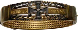 Erster Weltkrieg  Armreif 1914/15. Bronze, ... 