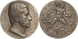 Erster Weltkrieg  Eisengußmedaille 1917 (A. ... 