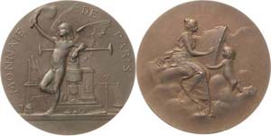 Jugendstil  Bronzemedaille 1900 (J.-B. ... 