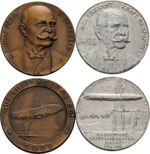 Luft- und Raumfahrt  Bronzemedaille 1909 ... 