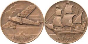 Luft- und Raumfahrt  Bronzemedaille 1928. ... 