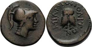 Mysien Miletopolis  Bronze 2.-1. Jahrhundert ... 