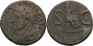 Kaiserzeit Augustus 27-14 v. Chr Dupondius ... 